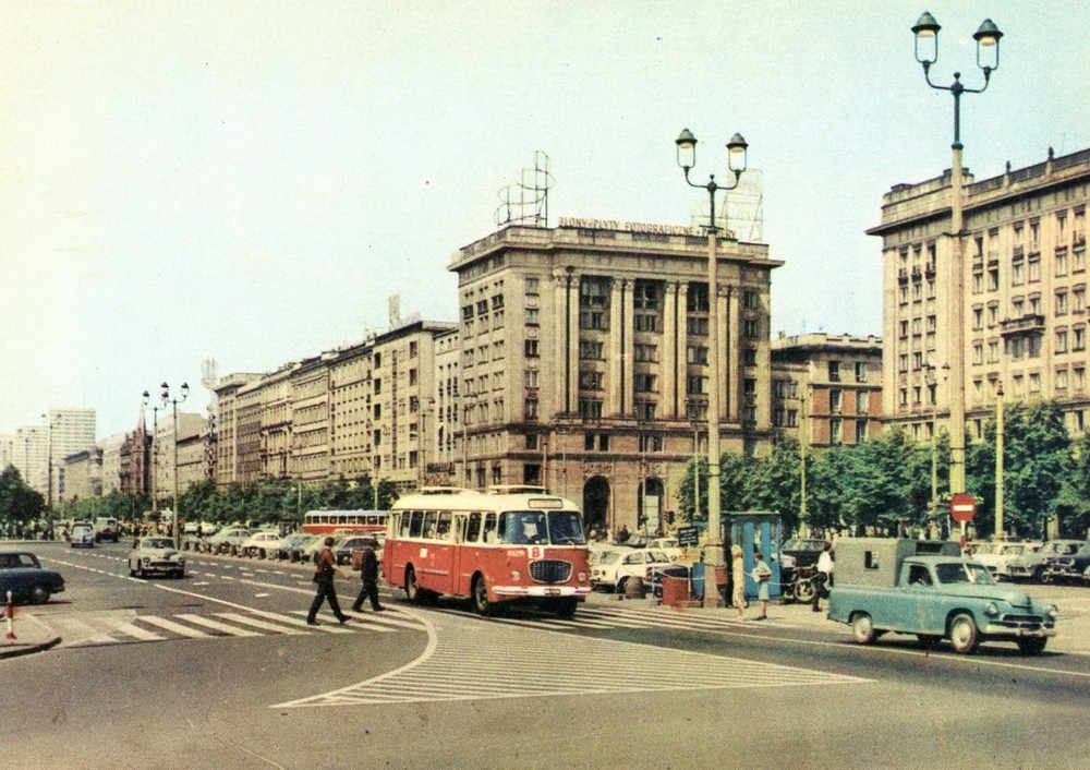 Marszałkowska Street, Warsaw, Poland, UNP, VG --POSTCARD