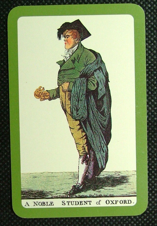 1 x Joker Card Oxford Student Robert Dighton R ZJ 624 Single Playing Card