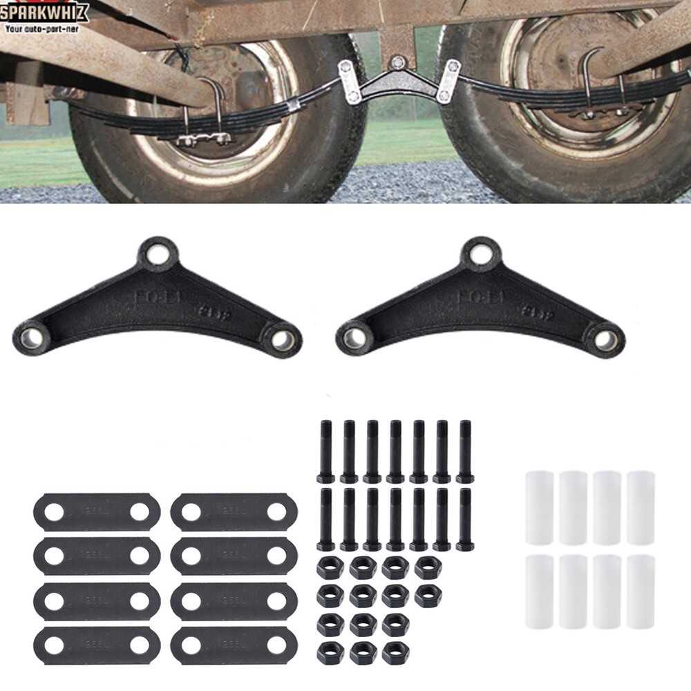 Tandem Truck Trailer Axle Shackle Bolt Link Suspension Kit For Double Eye Spring