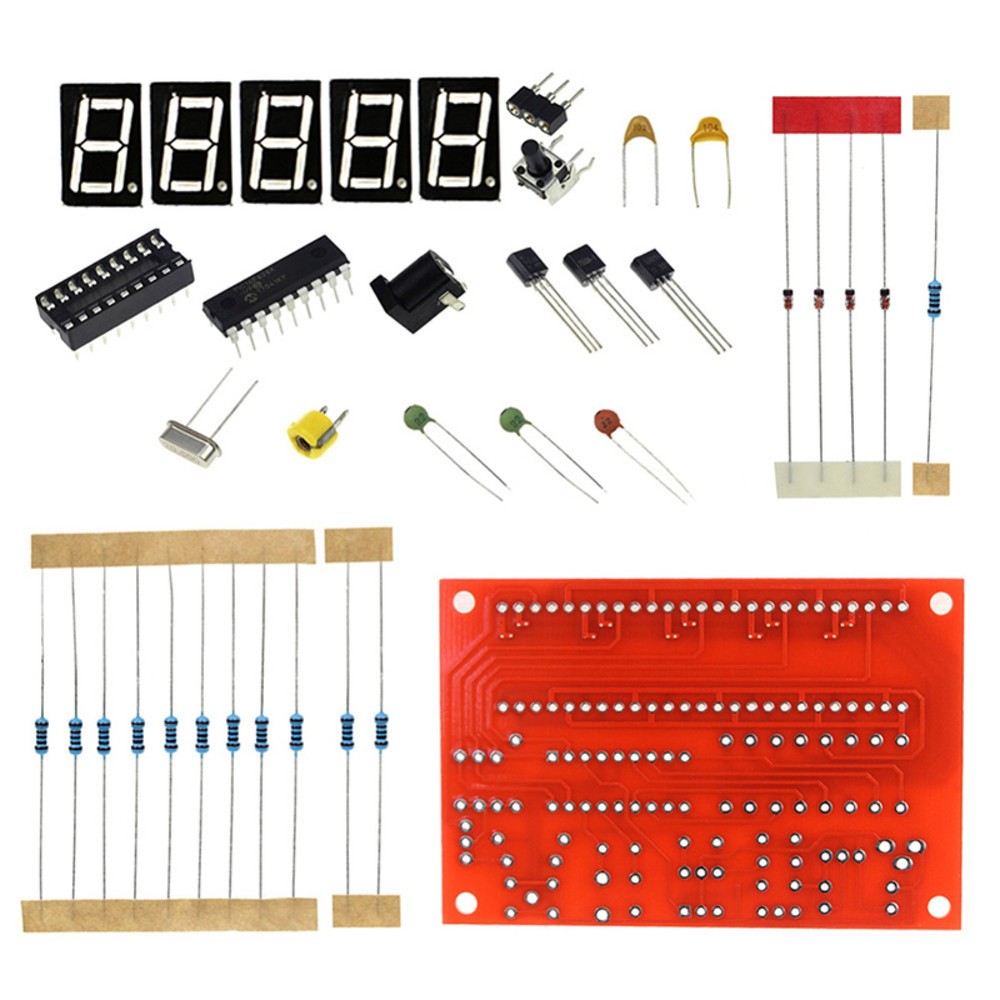 DIY Range 1Hz-50MHz Crystal Oscillator Frequency Counter Tester Digital LED PCB