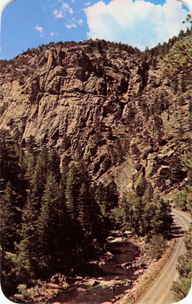 Vista in Thompson Canon on Highway 34 to Estes Park Colorado CO - Postcard