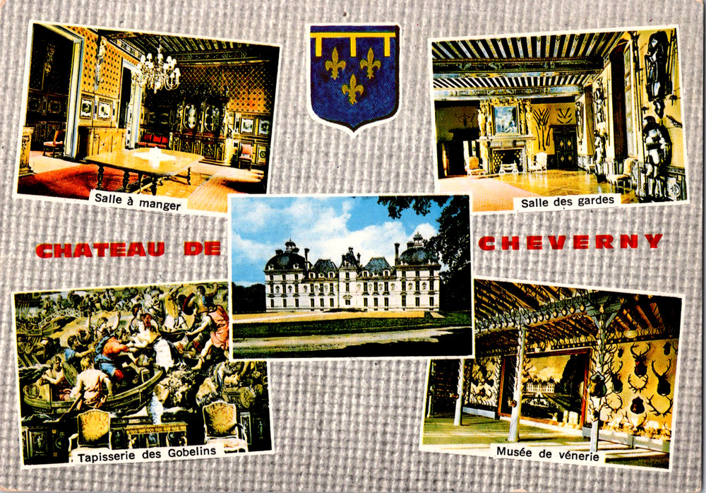 Vintage Postcard Chateau De Cheverny France