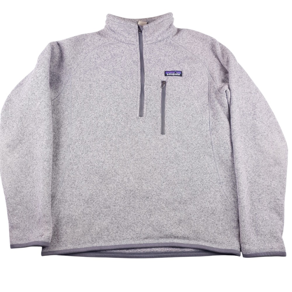 Men's XS Patagonia Better Sweater 1/4 Zip Gray Fleece Pullover Jacket Grey