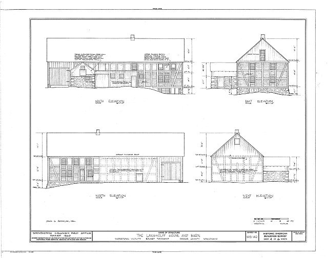 HABS WIS,14-WATO.V,2- sheet 4 6 - Langholff House & Barn, State Route 109,