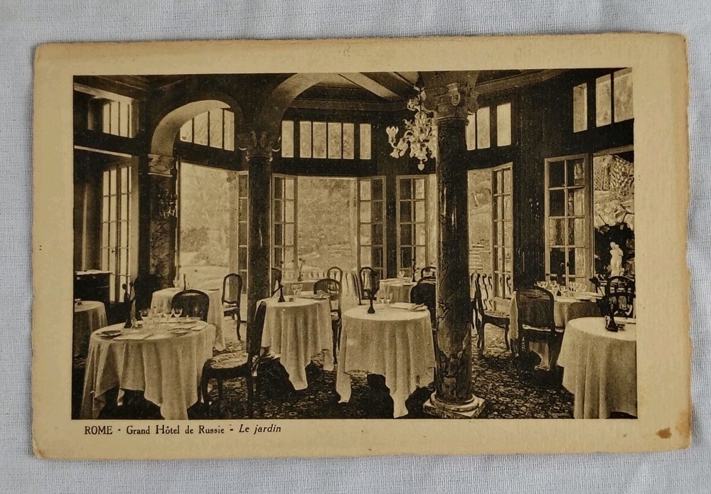 Rome Grand Hotel De Russie Le Jardin Postcard