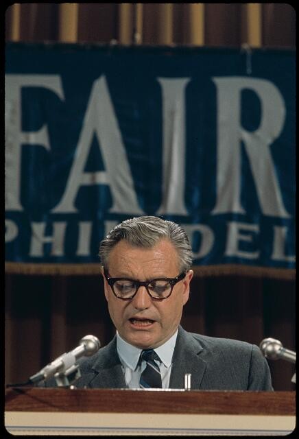 Photo:Nelson Rockefeller, presidential candidate, in Philadelphia 6