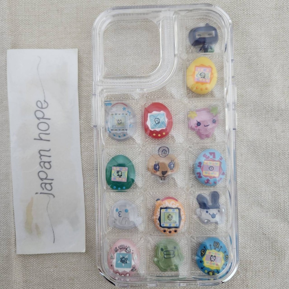 Tamagotchi TMGC Ring Gacha & Bonbon Drop Seal Smartphone Case Iphone15 JP ②