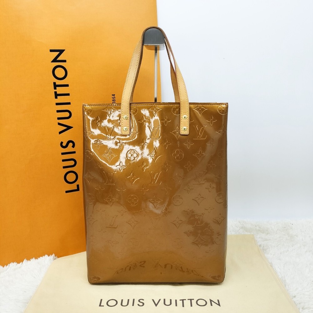 Louis Vuitton Reed MM Monogram Tote Bag Business Handbag Excellent Condition