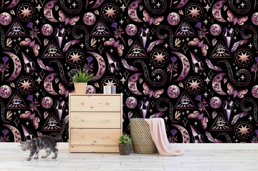 3D Abstract Universe Illustration Self-adhesive Removable Wallpaper Murals Wall