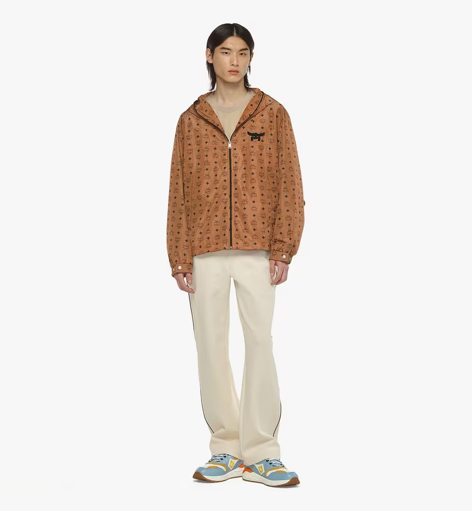 MCM Unisex Recycled Nylon Windbreaker with All-Over Visetos Monogram Print