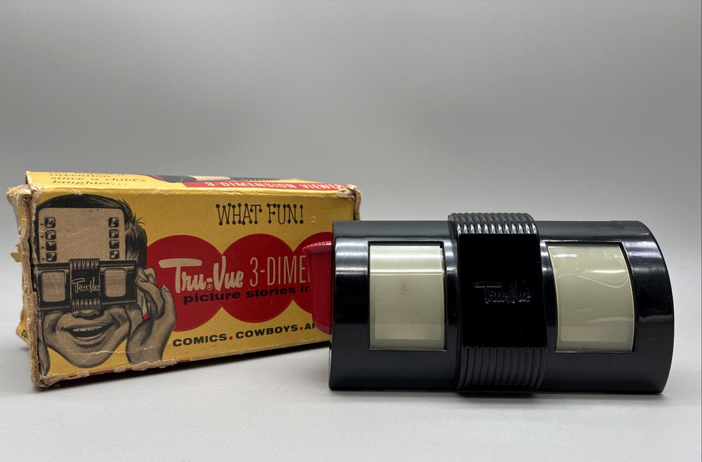 TRU-VUE Model 502 3D Stereoscope Viewer In Box Circa 1957 V29 VTG