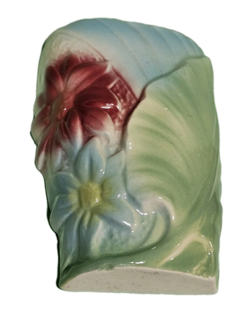 Shawnee Floral Ceramic Wall Pocket Floral Vase 6
