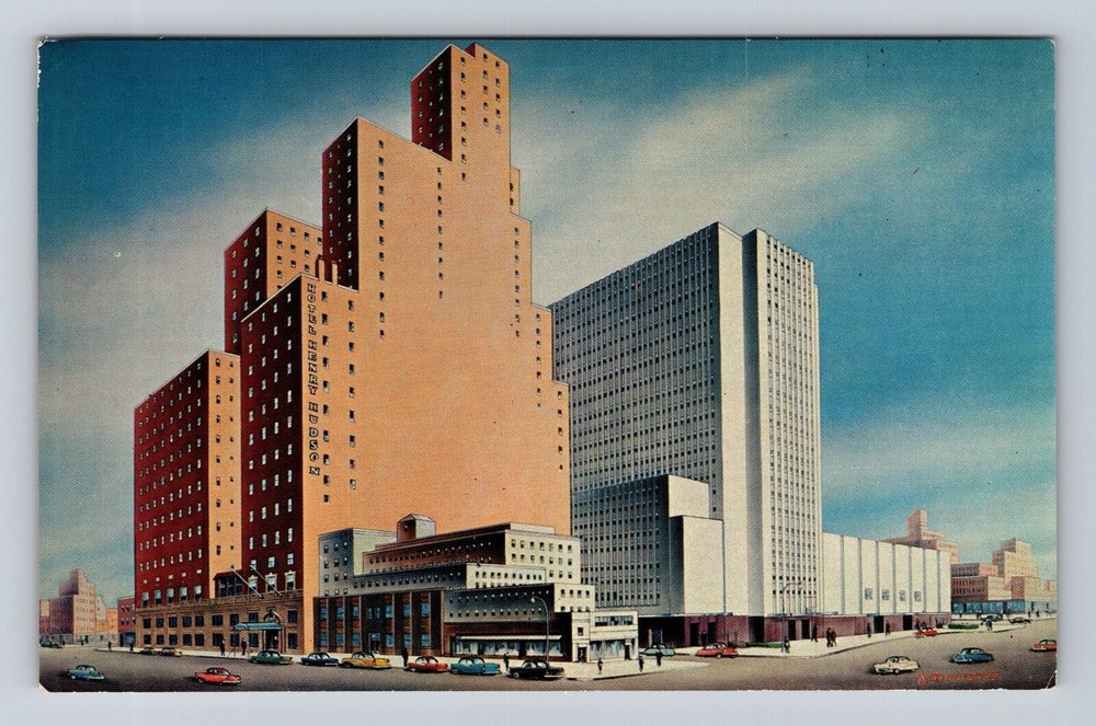 New York City NY-New York, Henry Hudson Hotel Advertising, Vintage Postcard