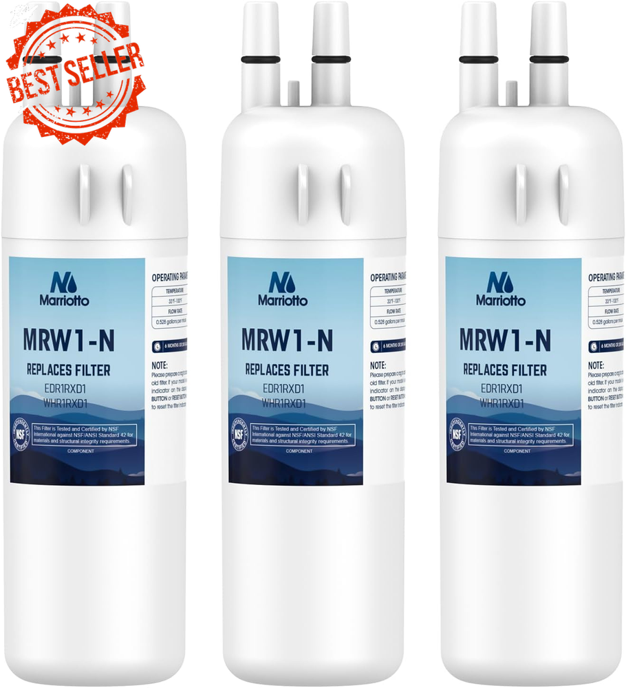 3PK EDR1RXD1 Water Filter Replacement for Whirlpool W10295370A Refrigerator