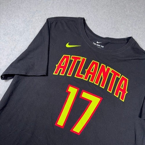 Atlanta Hawks Shirt Mens XL Dennis Schroder 17 Nike Dri-FIT Black NBA