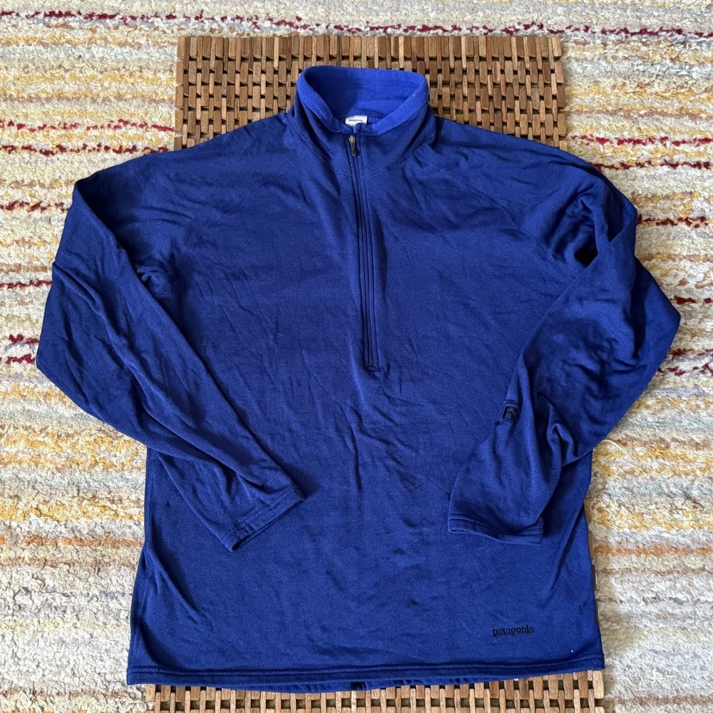 Patagonia R1 1/4 Zip Pullover Sweater Blue Men's Size Large L