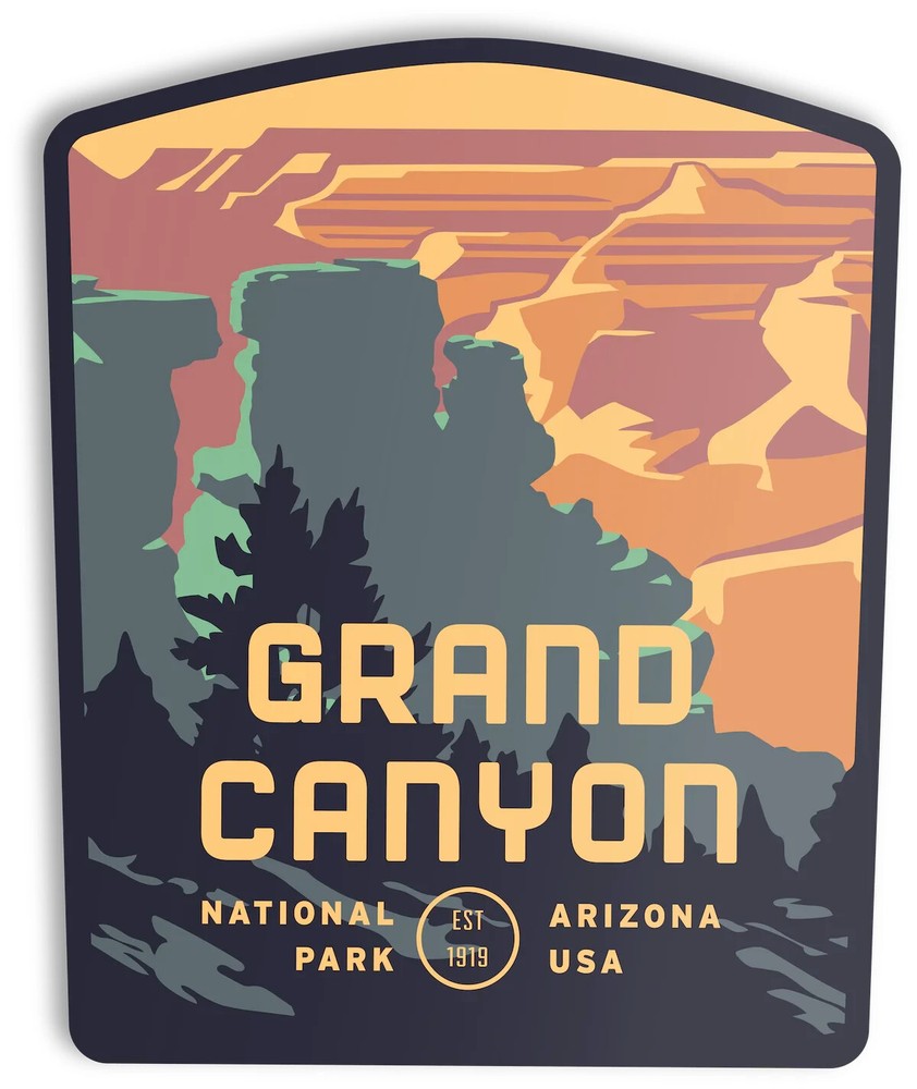 Grand Canyon National Park weatherproof vinyl bumper sticker decal