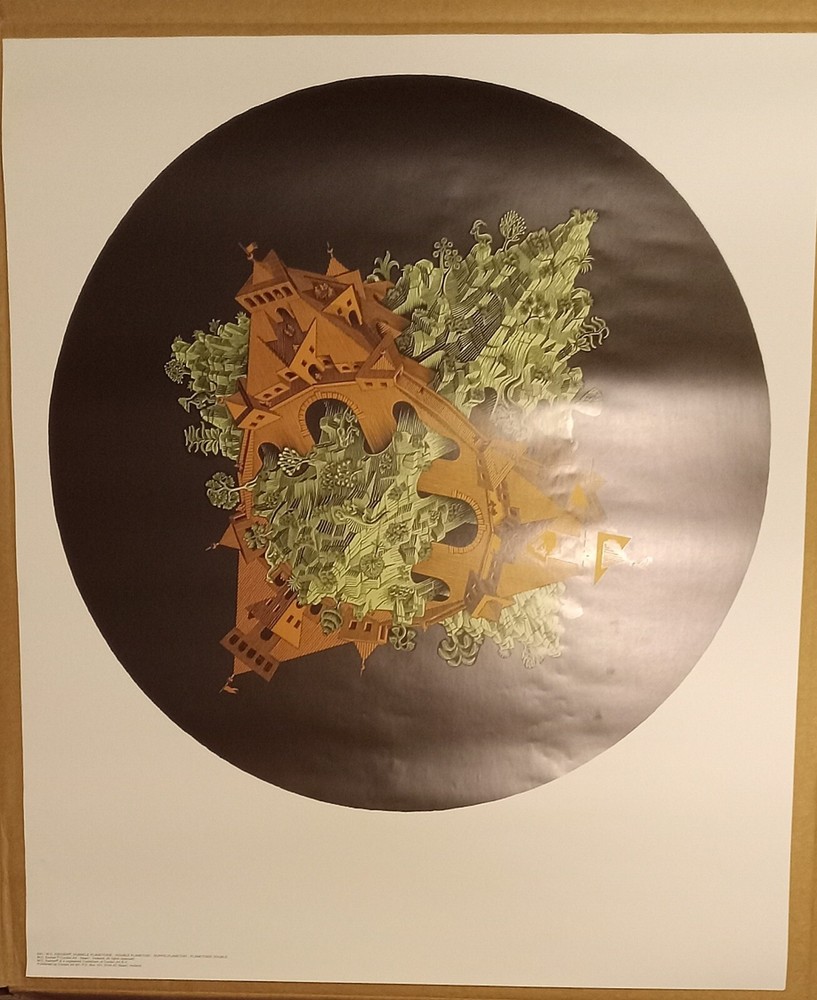 E 61 M.C. Escher Double Planetoid AC Baarn The Netherlands 22 X 25.5 Print