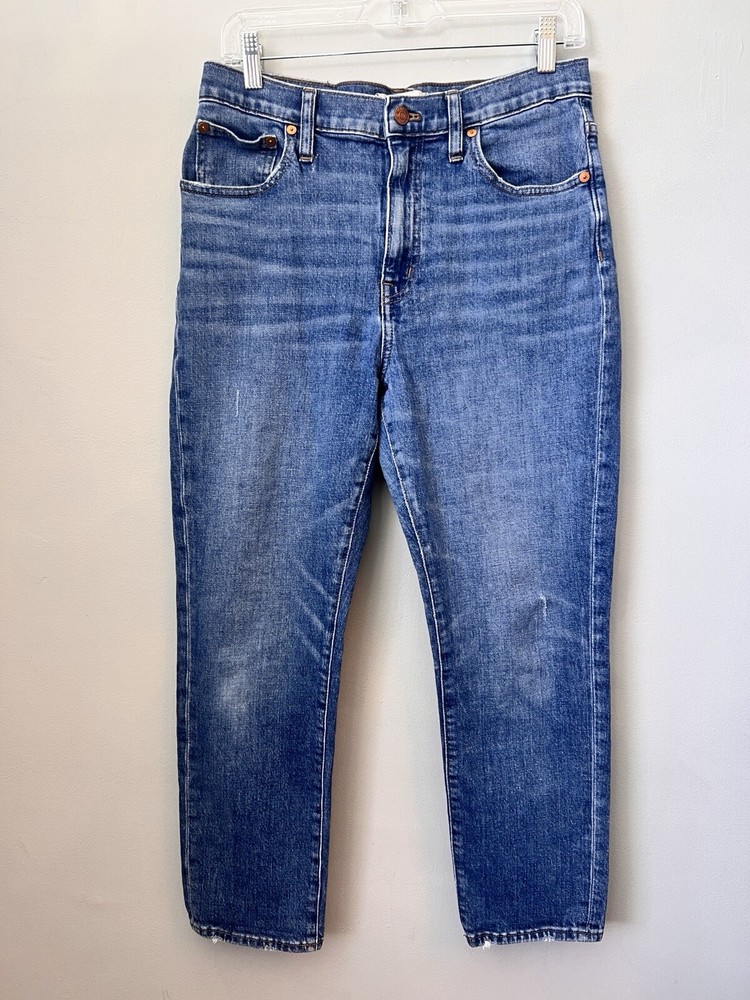Madewell High Rise Slim Crop Boyjean in Size 28