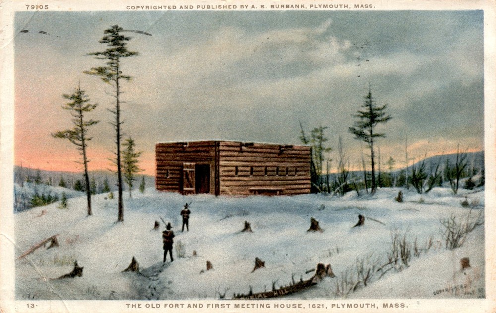 PLYMOUTH, MASS, A. S. BURBANK, DETROIT PUBLISH Postcard