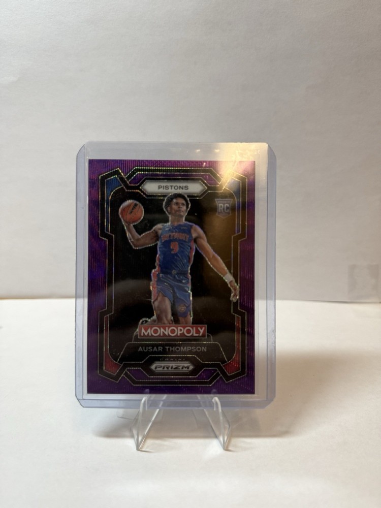2023-24 Panini Prizm Monopoly Purple Purple Wave #27 Ausar Thompson RC