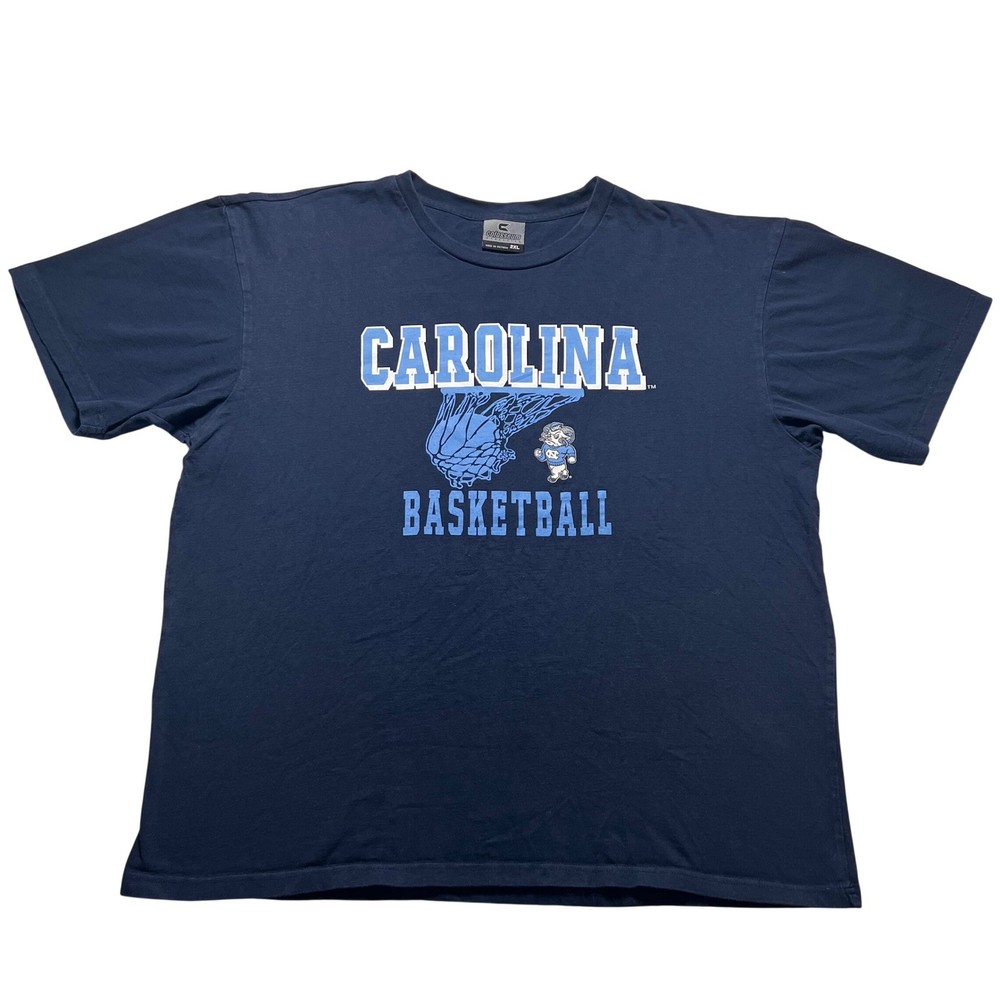 Colosseum UNC North Carolina Tar Heels Basketball T Shirt Navy Blue Mens 2XL Tee