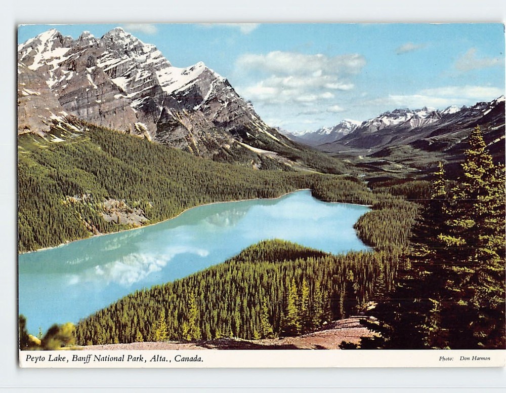Postcard Peyto Lake Banff National Park Alberta Canada
