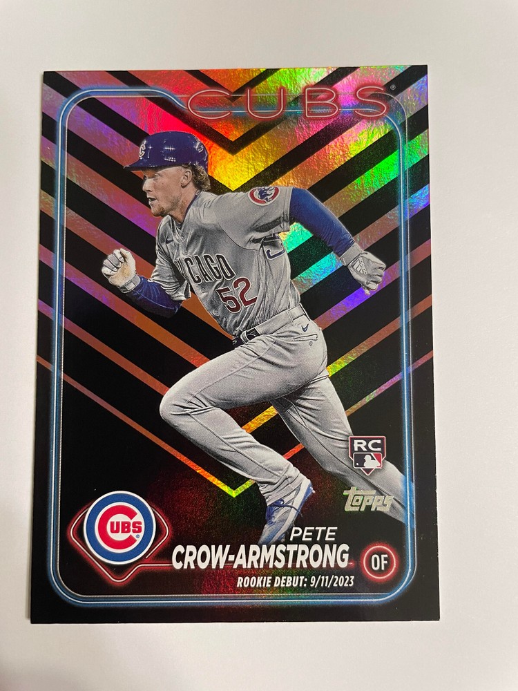 Pete Crow-Armstrong Holiday Foil Rookie RC 2024 Topps Update Card #US91 Cubs