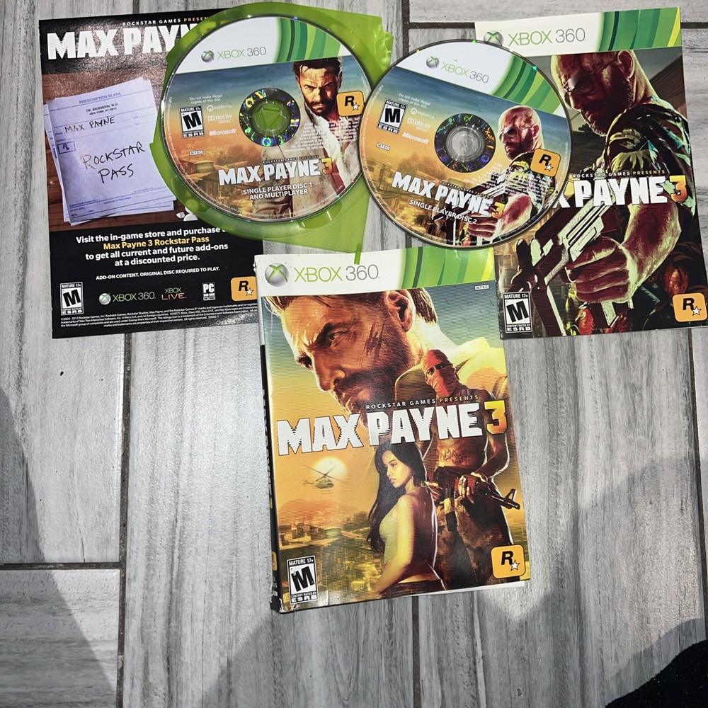 Max Payne 3 Microsoft Xbox 360 (Disc Only) Tested & Working