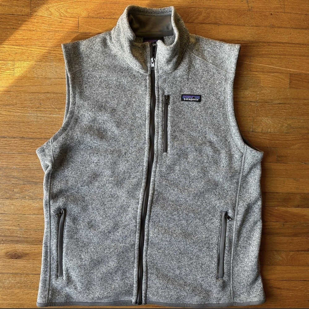 Patagonia Better Sweater Vest Large Stonewash Gray Full Zip Fleece