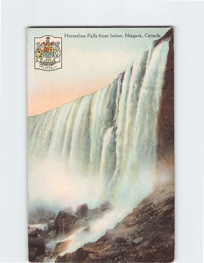 Postcard Horseshoe Falls from Below Niagara Ontario Canada