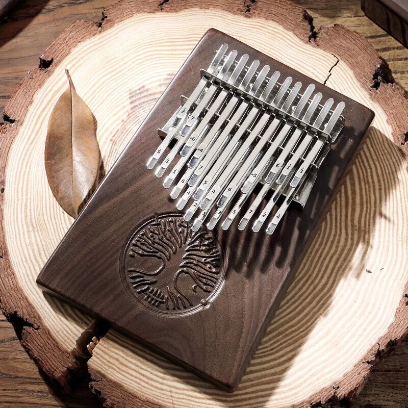 100% New 24 Keys 34 Keys Kalimba Mini Epoxy Resin Wooden Kalimba
