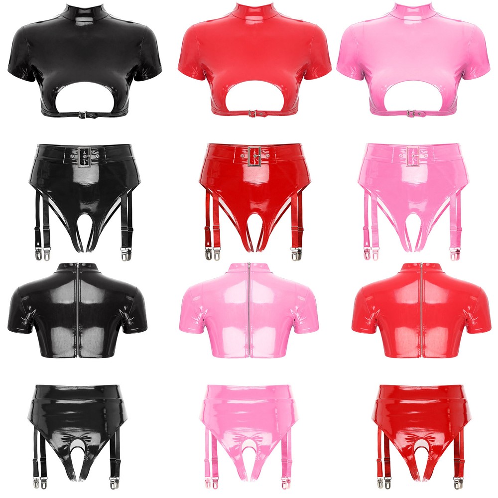 Women Lingerie Slim Fit Clubwear Nightclub Nightwear Hollow Out Underwear Mini