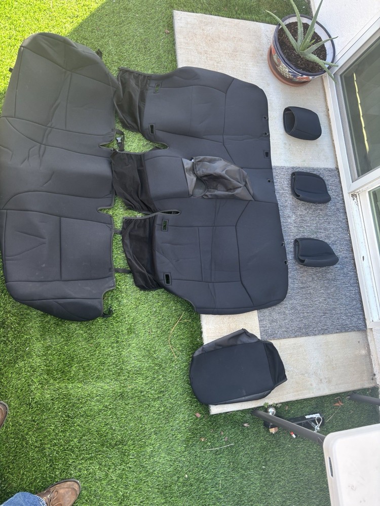 Rough Country Seat Covers FR Bucket and RR Bench for Ford Ranger 2019-2023