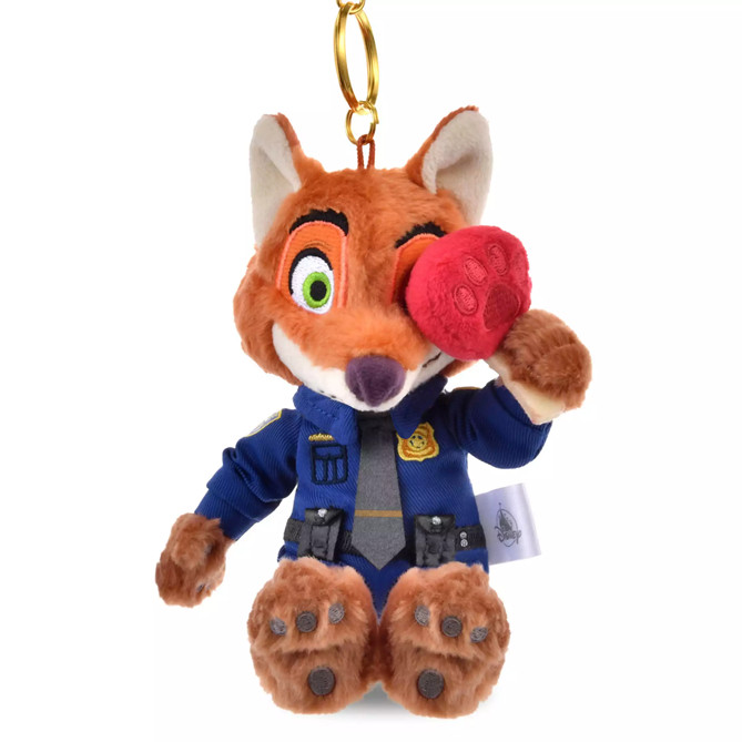 Disney Nick Wilde Plush Key Chain Zootopia ( MOGUMOGU ) Japan NEW Disney Store