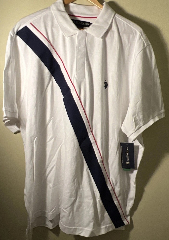 U.S. Polo Association Men's Polo Shirt 3XL Academia Preppy Golf NWT