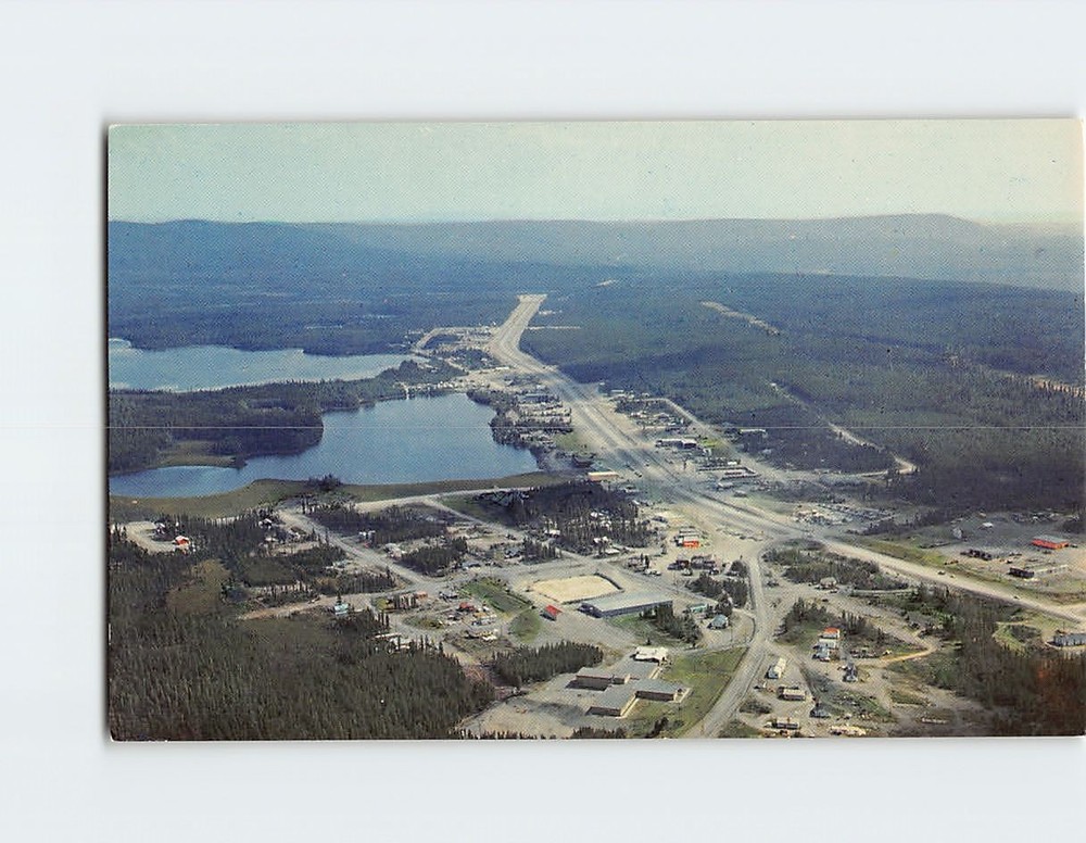 Postcard Aerial View Watson Lake Yukon Canada