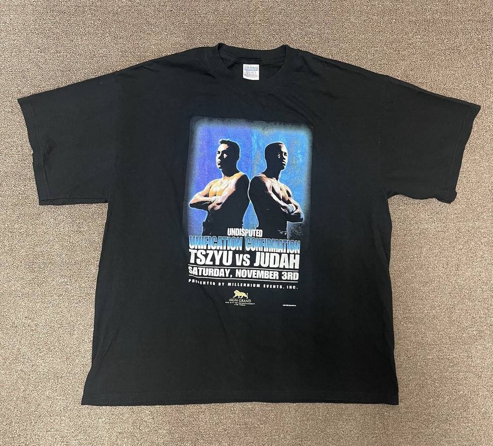 Vintage 2001 Tszyu Vs Judah Boxing Promo T-Shirt Size XL In Great Condition
