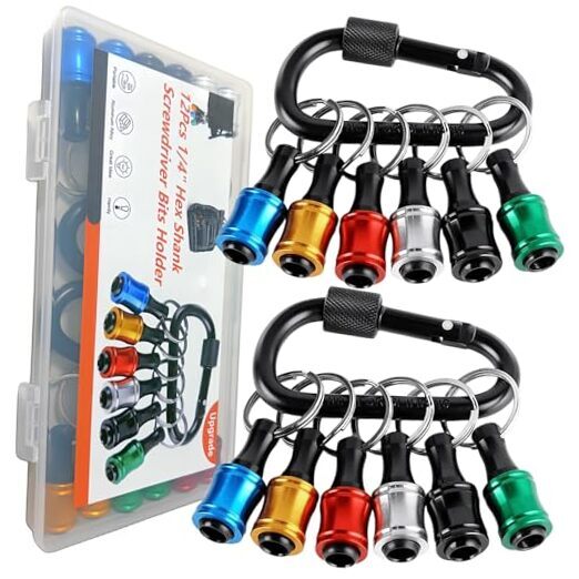 12PCS Bit Holders 1/4 Socket, Hex Shank Screwdriver Bit Holder for C01997_12pcs