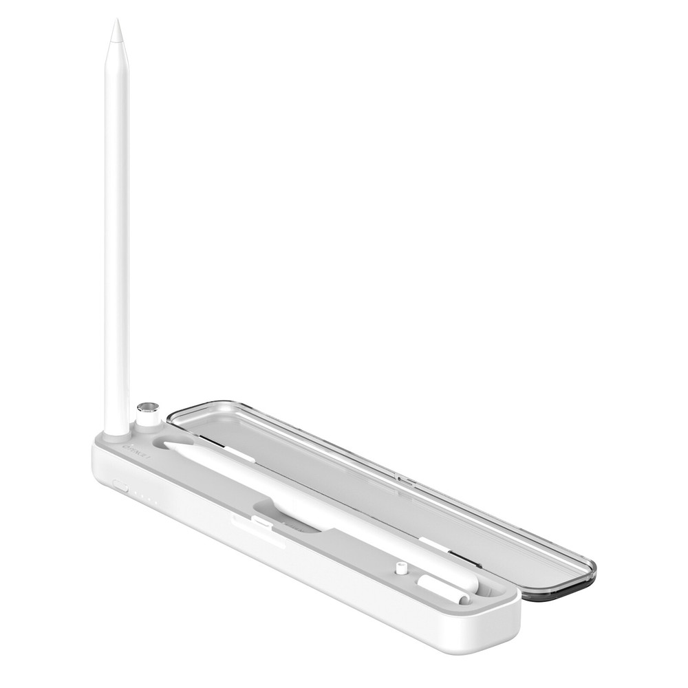 570mAh Wireless Charging Dock Holder Case for Apple Pencil 1 & 2 with Storage