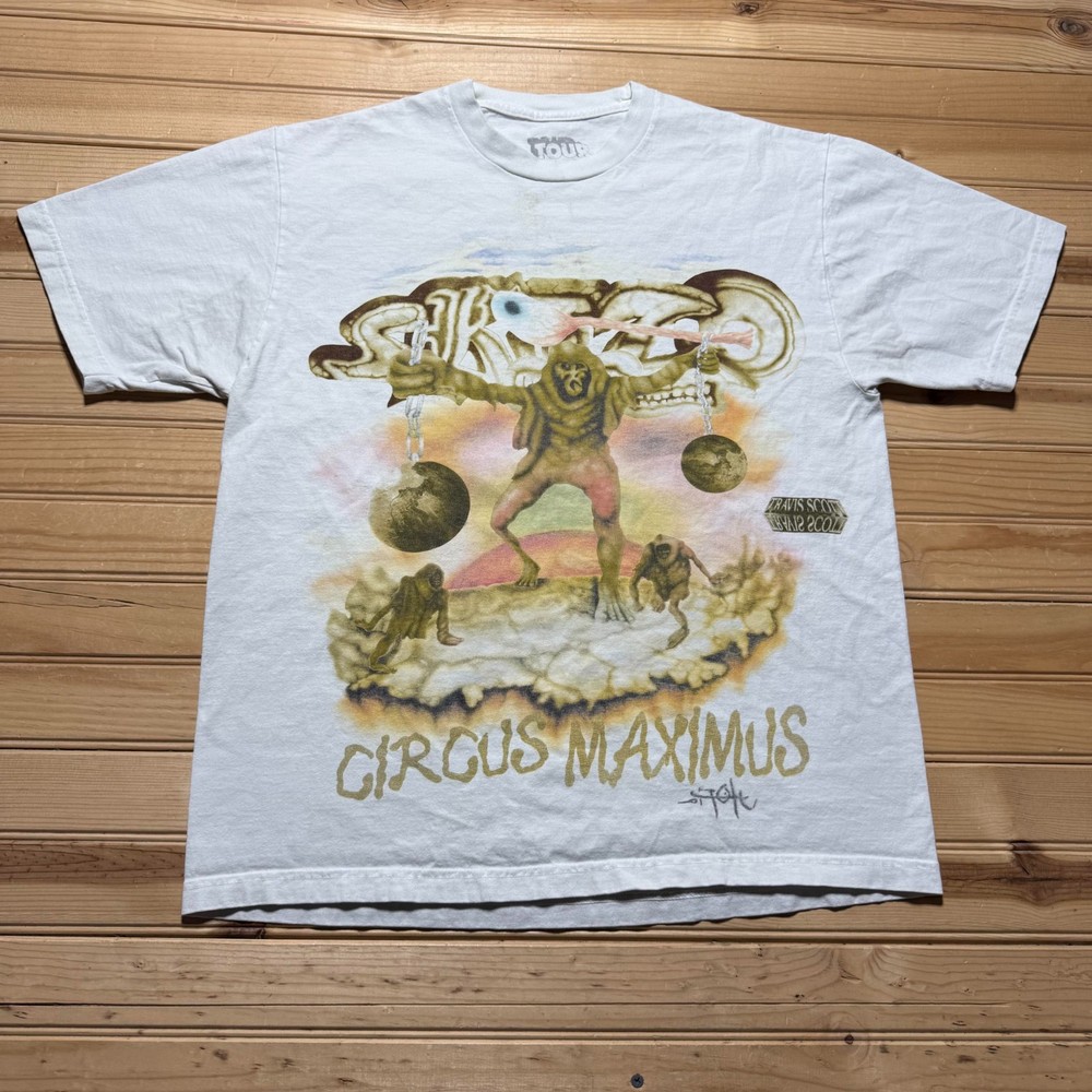 2023 Travis Scott Circus Maximus Utopia Tour Concert Graphic T-Shirt - Large