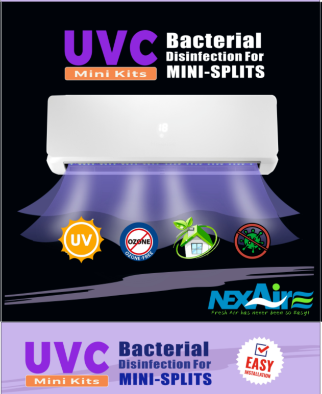 UV LED Kit for MINI SPLIT Ductless A/C Air Purifier-image