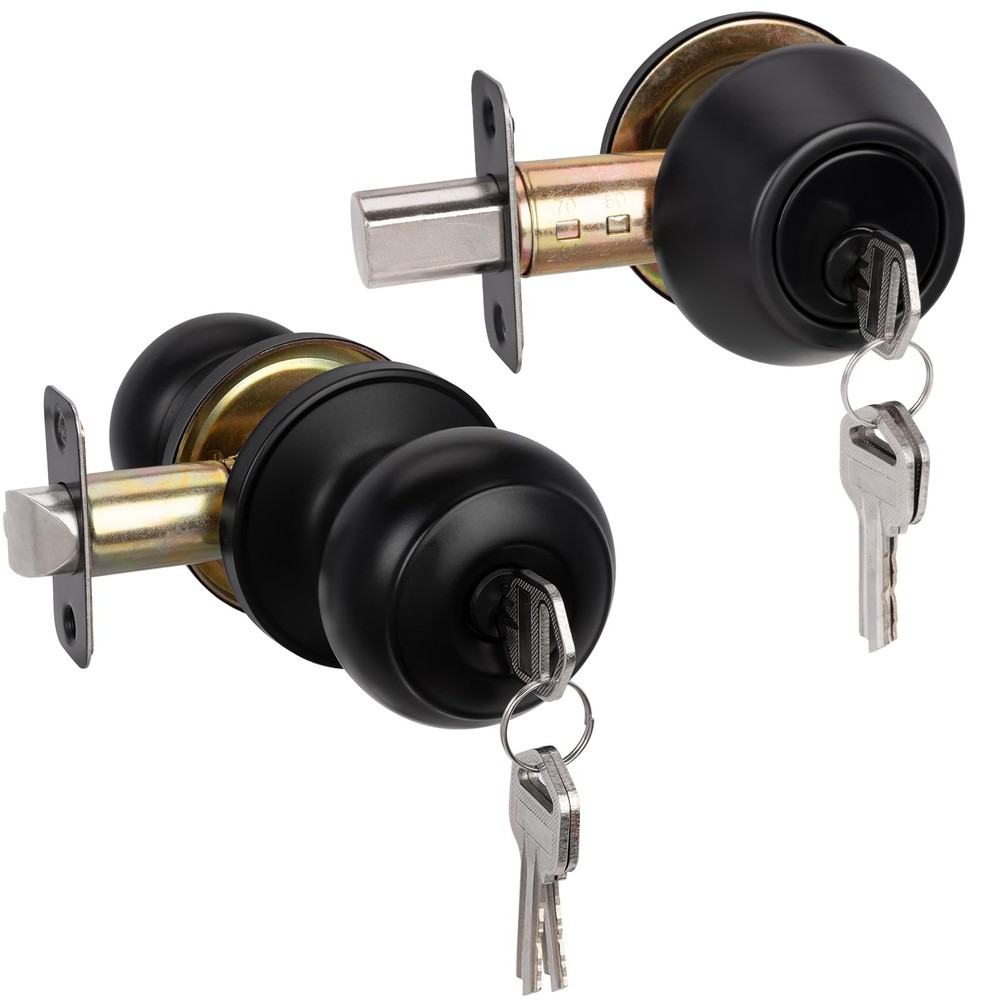 Keyed Alike Entry Door Knob and Deadbolt Lock Set