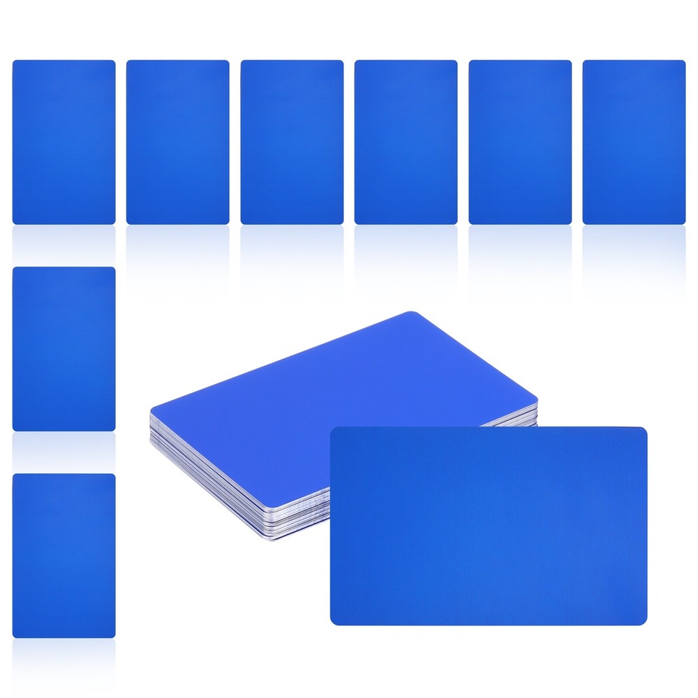 50Pcs Metal Business Card Blanks,1/64