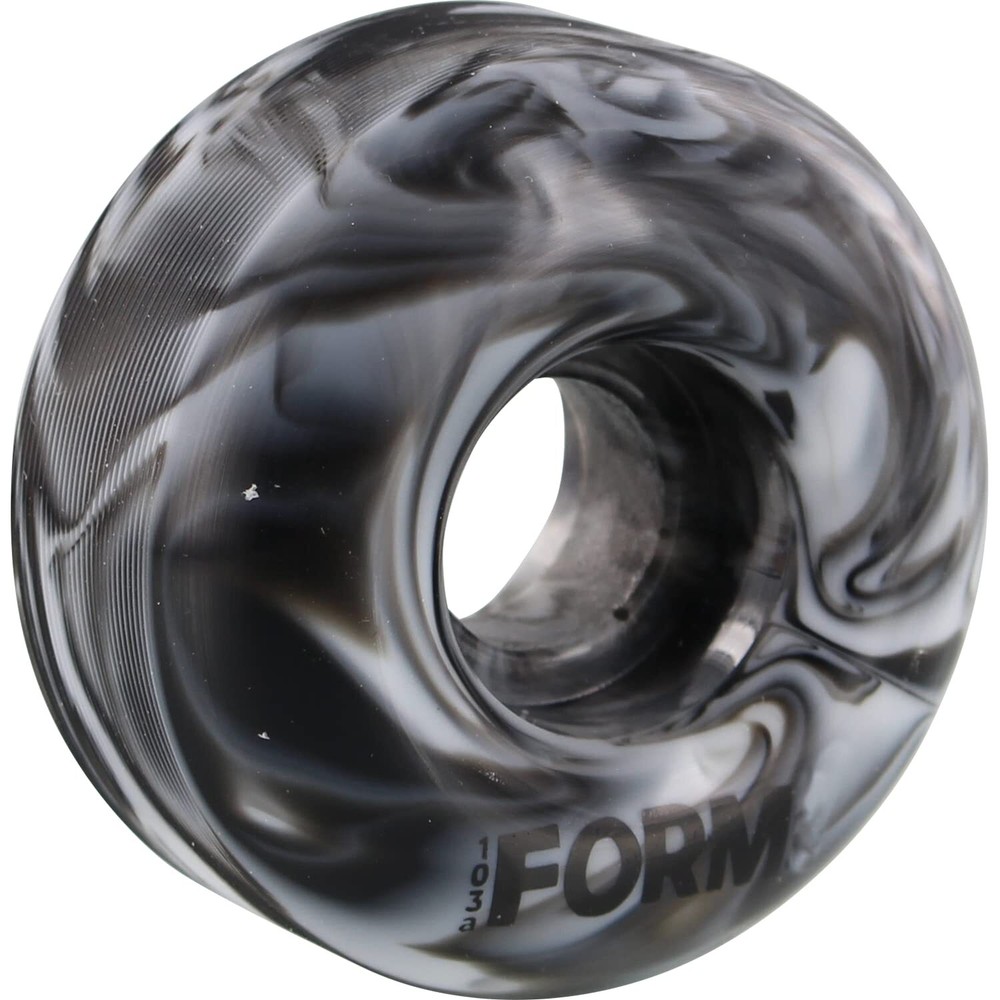 Form Solid Swirl 56mm Black/White Skateboard Wheels (Set of 4)