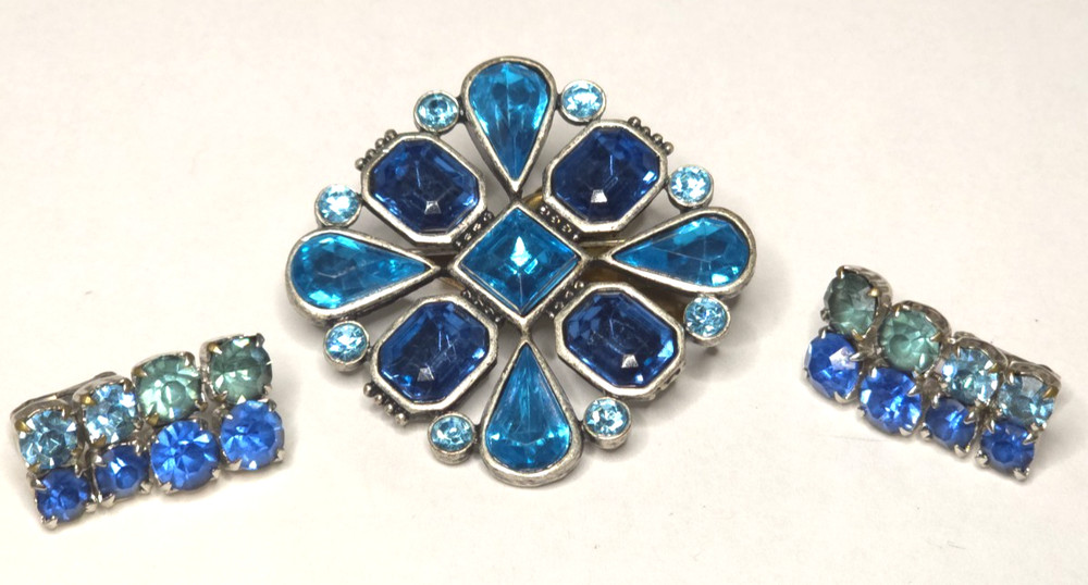 Vintage Baby&Dark Blue Brooch/Pendant(1.5