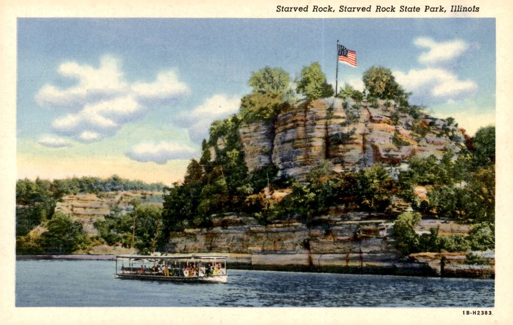 Starved Rock State Park, Illinois - History and Legend Postcard
