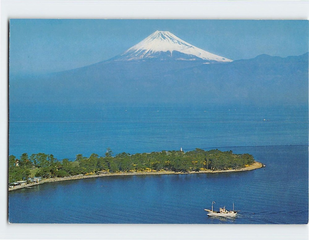 Postcard Mt. Fuji from the Suruga Bay Japan