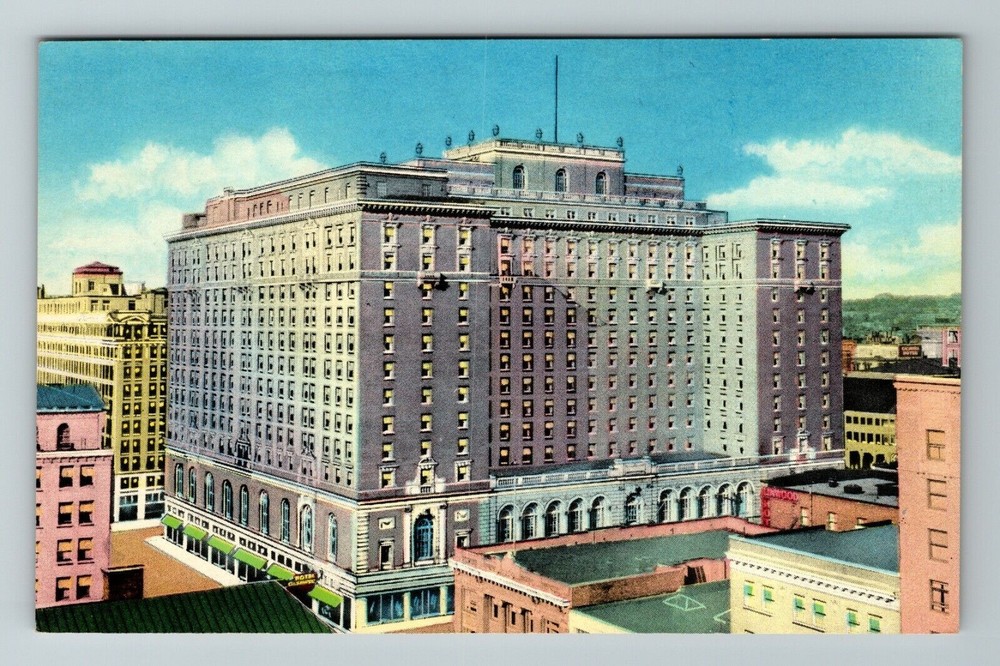 Seattle WA-Washington, Olympic Hotel, Outside Aerial, Vintage Postcard