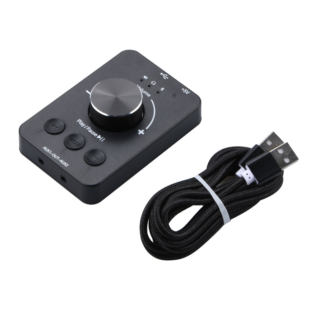 Black Volume Adjuster Controller Speaker Switch Portable For Window7 / 8/10
